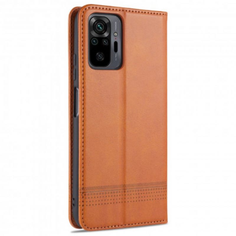 Puhelinkuoret Xiaomi Redmi Note 10 Pro Kotelot Flip Style Leather Azns