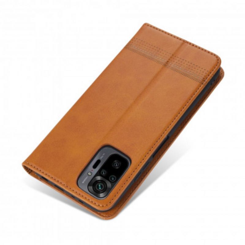 Puhelinkuoret Xiaomi Redmi Note 10 Pro Kotelot Flip Style Leather Azns