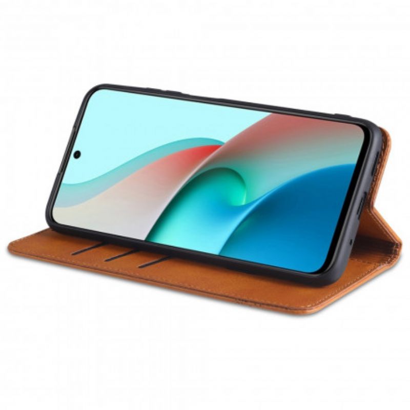 Puhelinkuoret Xiaomi Redmi Note 10 Pro Kotelot Flip Style Leather Azns