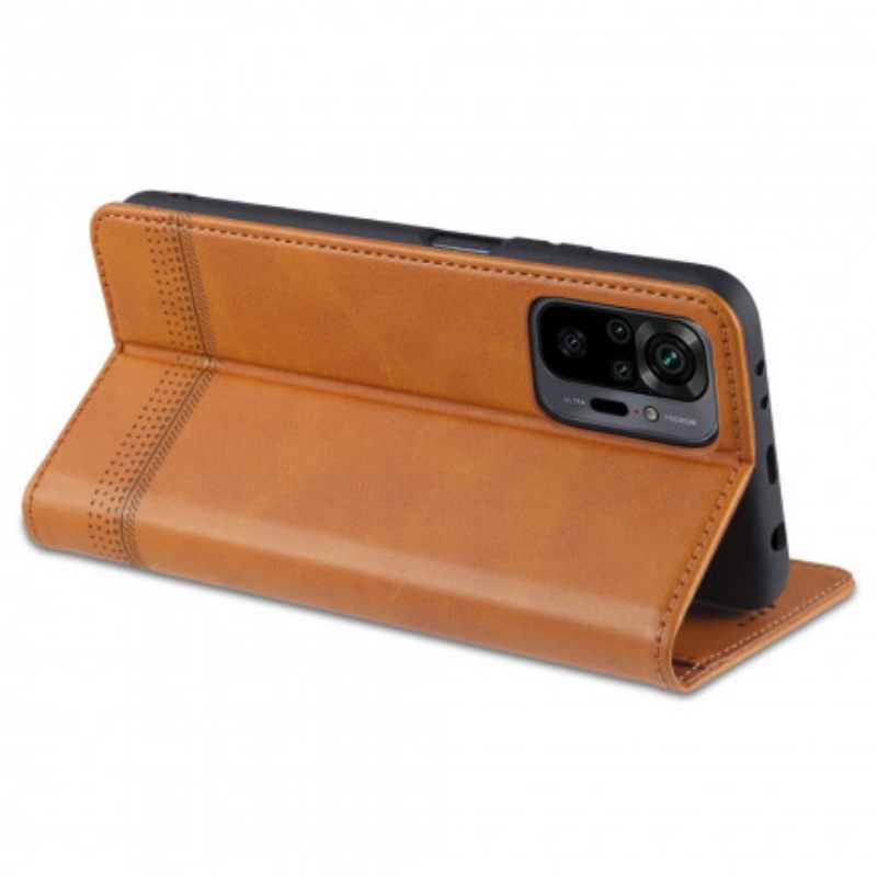 Puhelinkuoret Xiaomi Redmi Note 10 Pro Kotelot Flip Style Leather Azns