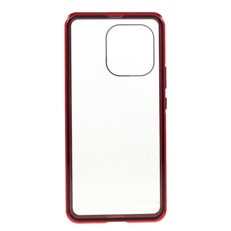 Case Xiaomi Mi 11 Pro Karkaistua Lasia Ja Metallia Edessä Ja Takana