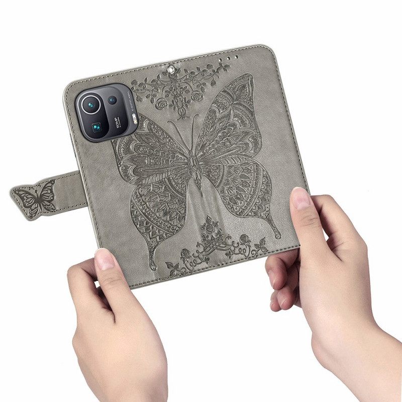 Flip Case Xiaomi Mi 11 Pro Half Butterflies