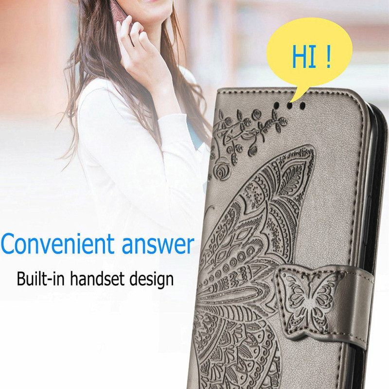 Flip Case Xiaomi Mi 11 Pro Half Butterflies
