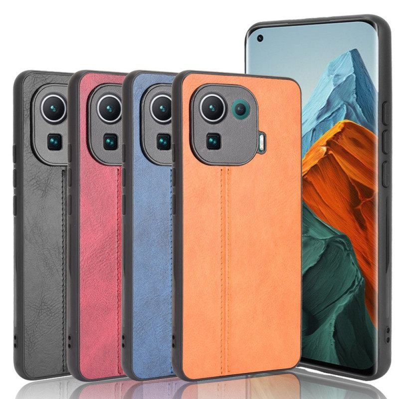 Kuori Xiaomi Mi 11 Pro Couture Nahkaefekti