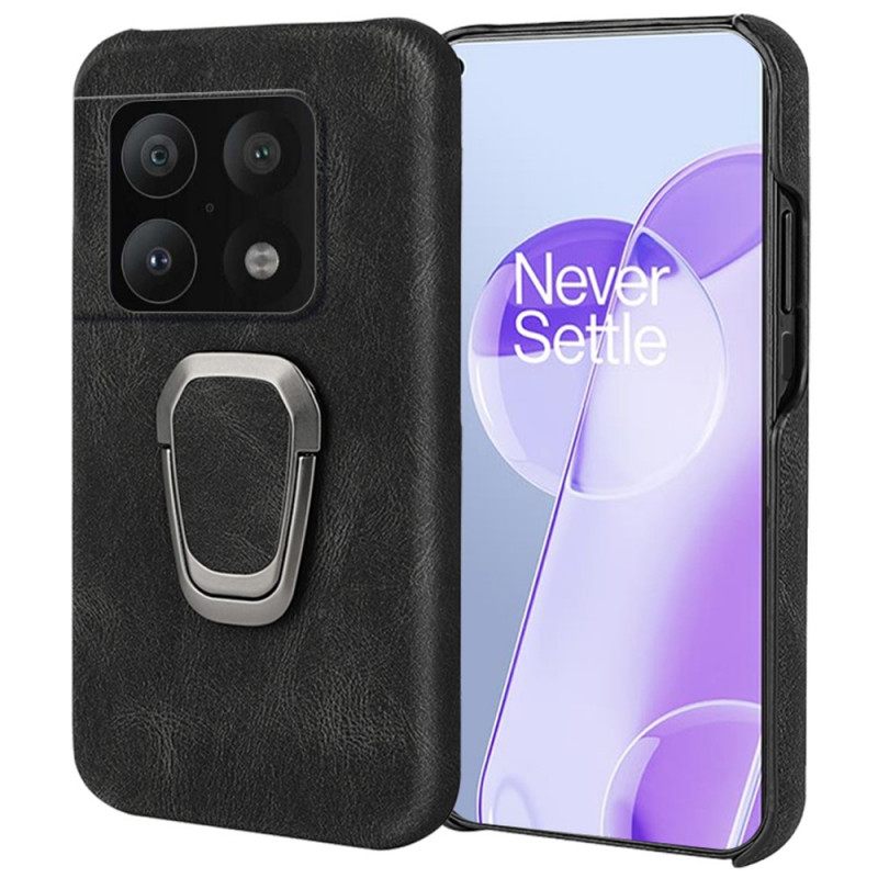Case OnePlus 10 Pro 5G Leather Effect Ring Tue Uusia Värejä
