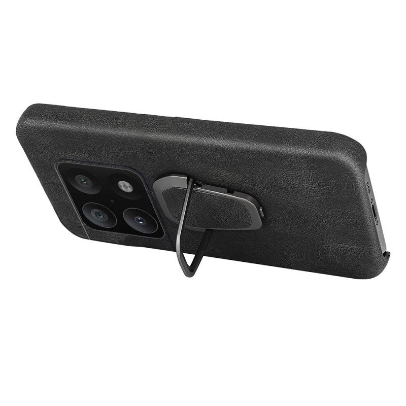 Case OnePlus 10 Pro 5G Leather Effect Ring Tue Uusia Värejä