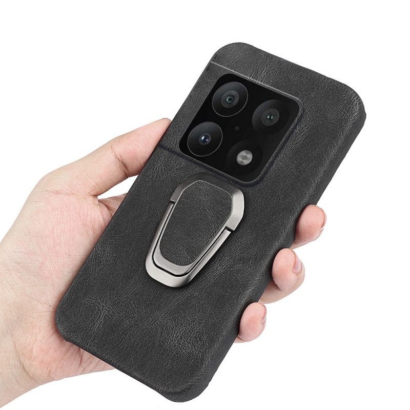 Case OnePlus 10 Pro 5G Leather Effect Ring Tue Uusia Värejä