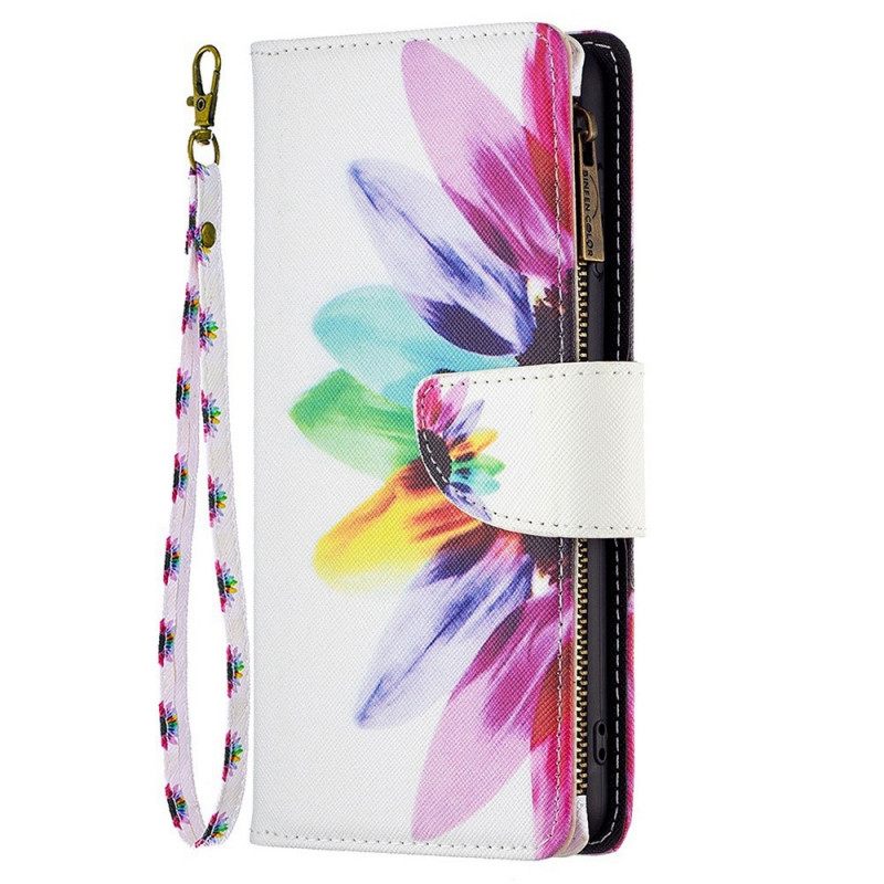 Flip Case OnePlus 10 Pro 5G Flower Vetoketjullinen Tasku