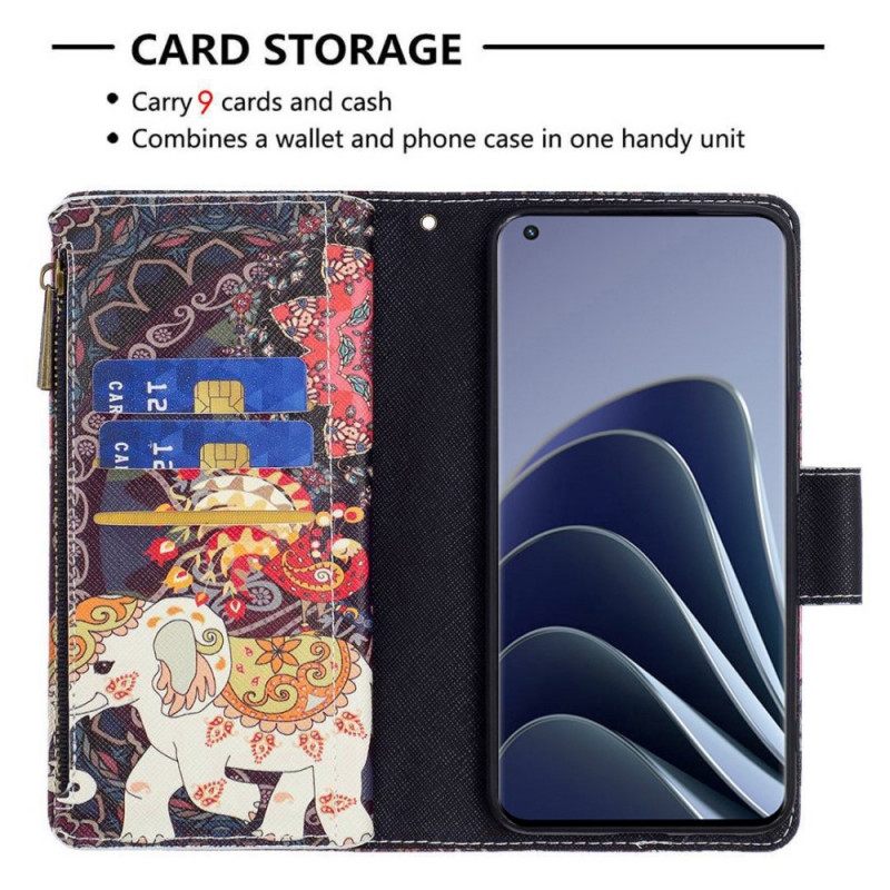 Kotelot OnePlus 10 Pro 5G Elephant Vetoketjutasku