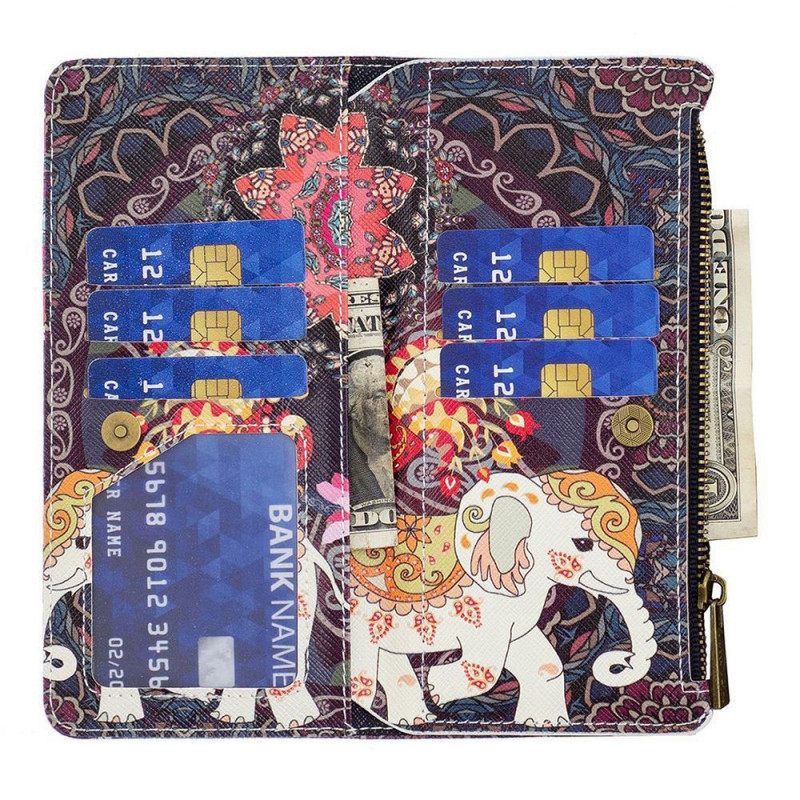Kotelot OnePlus 10 Pro 5G Elephant Vetoketjutasku