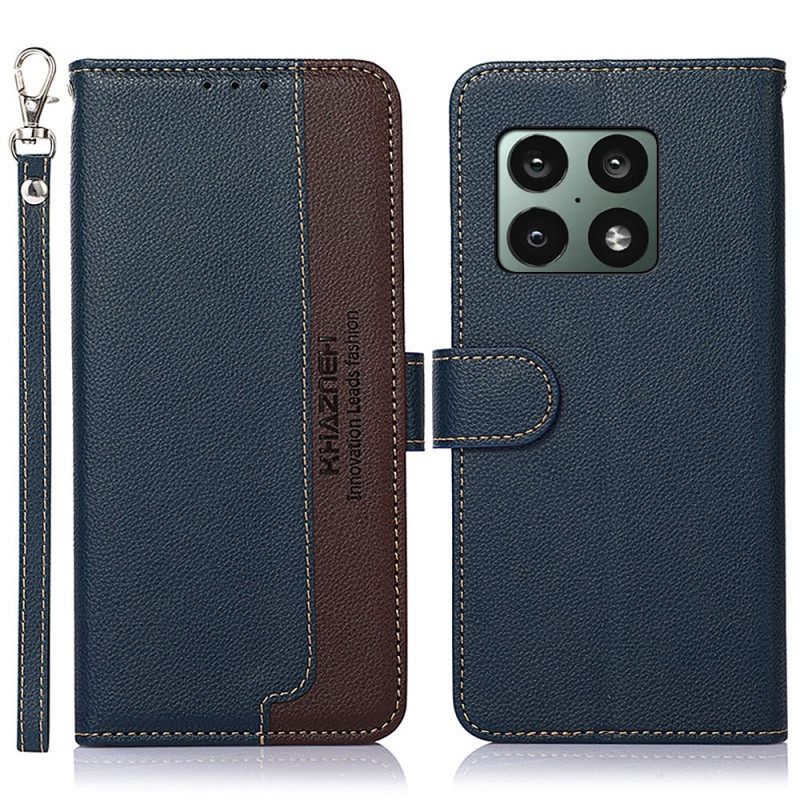 Kotelot OnePlus 10 Pro 5G Lychee Style Rfid Khazneh