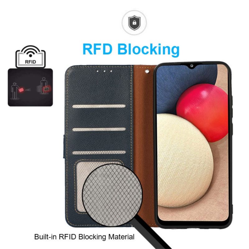 Kotelot OnePlus 10 Pro 5G Lychee Style Rfid Khazneh