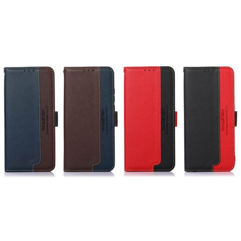 Kotelot OnePlus 10 Pro 5G Lychee Style Rfid Khazneh