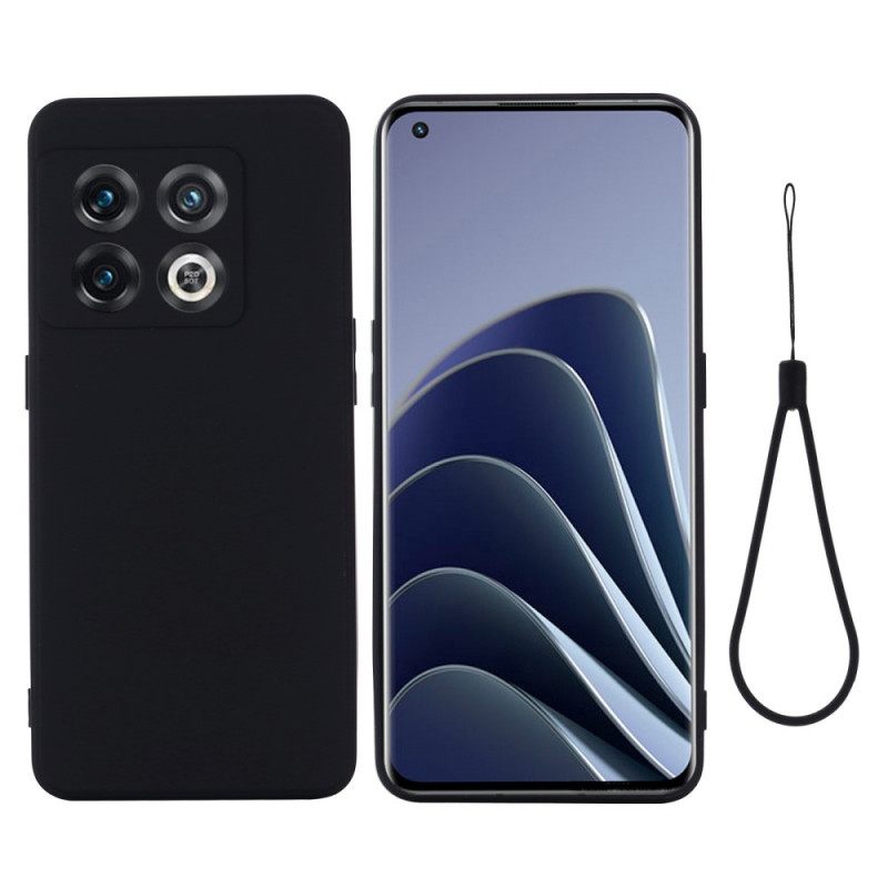 Kuori OnePlus 10 Pro 5G Suojaketju Kuori Nestemäinen Silikonihihna
