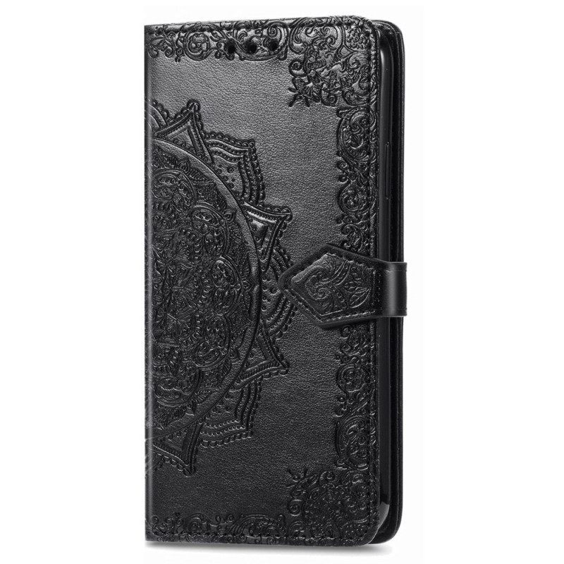 Nahkakotelo OnePlus 10 Pro 5G Suojaketju Kuori Mandala Tribal Strappy