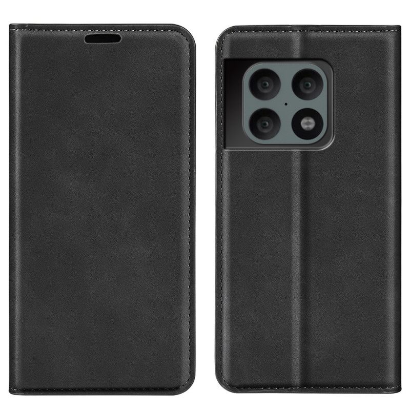 Puhelinkuoret OnePlus 10 Pro 5G Kotelot Flip Silk Soft Leather Effect