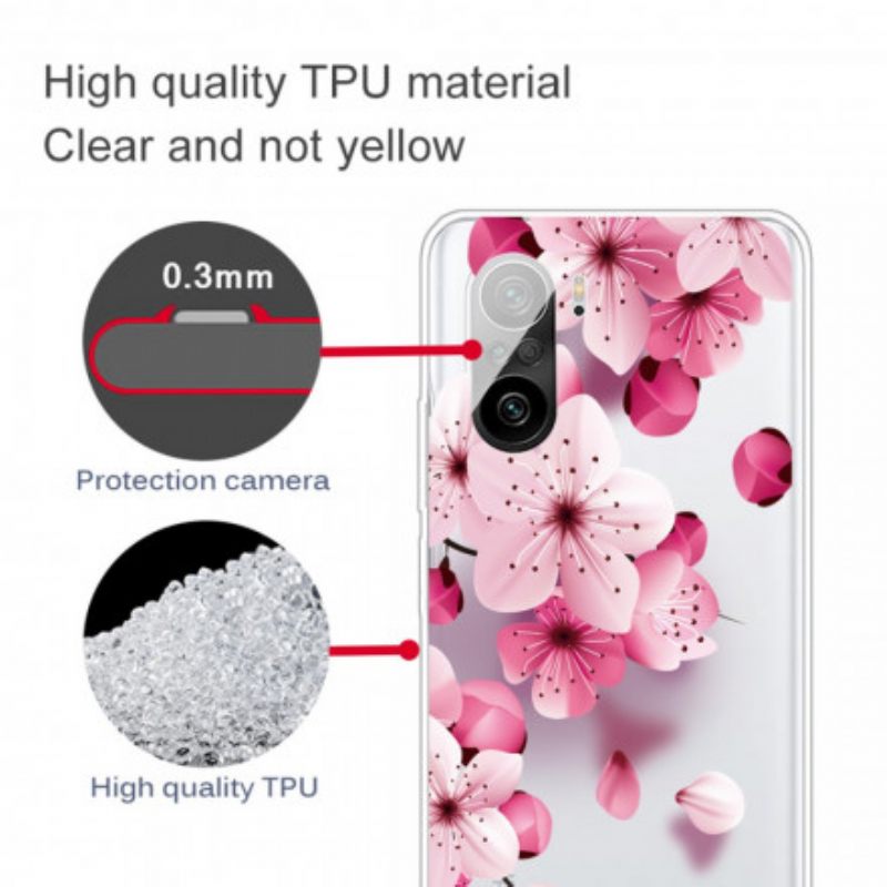 Kuori Xiaomi Mi 11i 5G / Poco F3 Pienet Vaaleanpunaiset Kukat