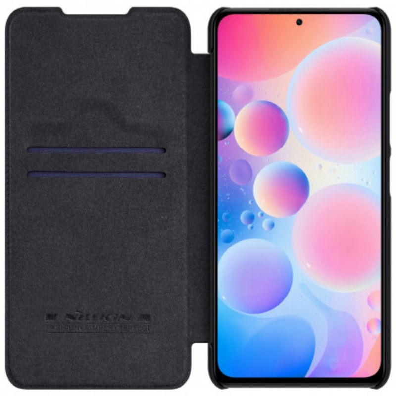 Puhelinkuoret Xiaomi Mi 11i 5G / Poco F3 Kotelot Flip Nillkin Qin Sarja