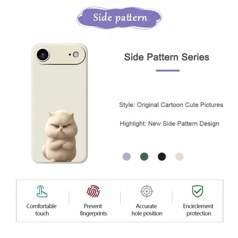 Kuori iPhone Air Vihainen Kissa Suojakuori
