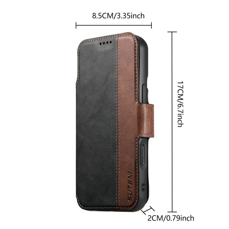 Nahkakotelo iPhone Air Irrotettava Magsafe 2-in-1 -kotelo Suteni