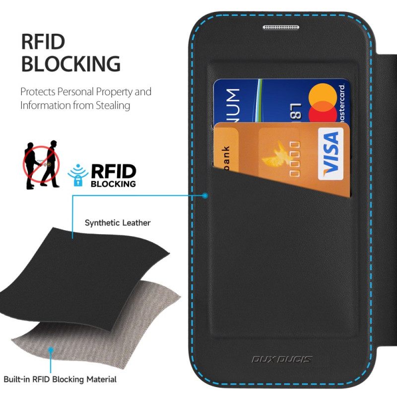 Nahkakotelo iPhone Air Magsafe Skin X Pro -sarja Dux Ducis