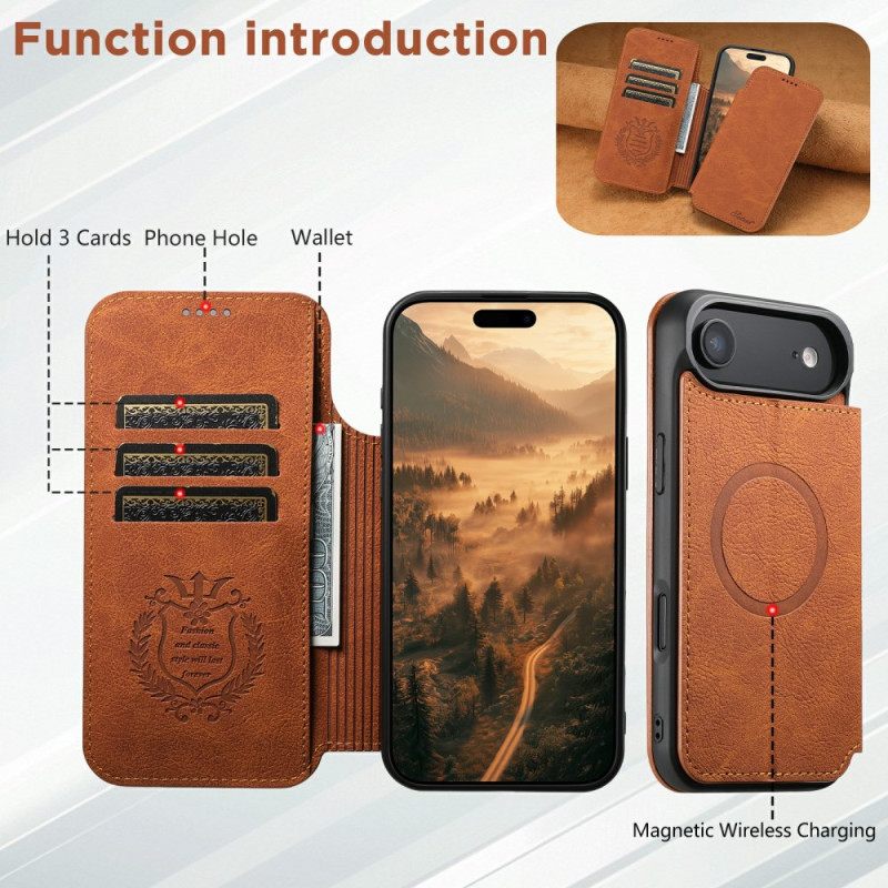 Nahkakotelo iPhone Air Ultraohut Magsafe Suteni