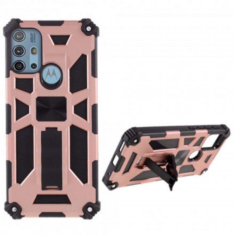 Kuori Moto G10 / G30 Bicolor Irrotettava Tuki
