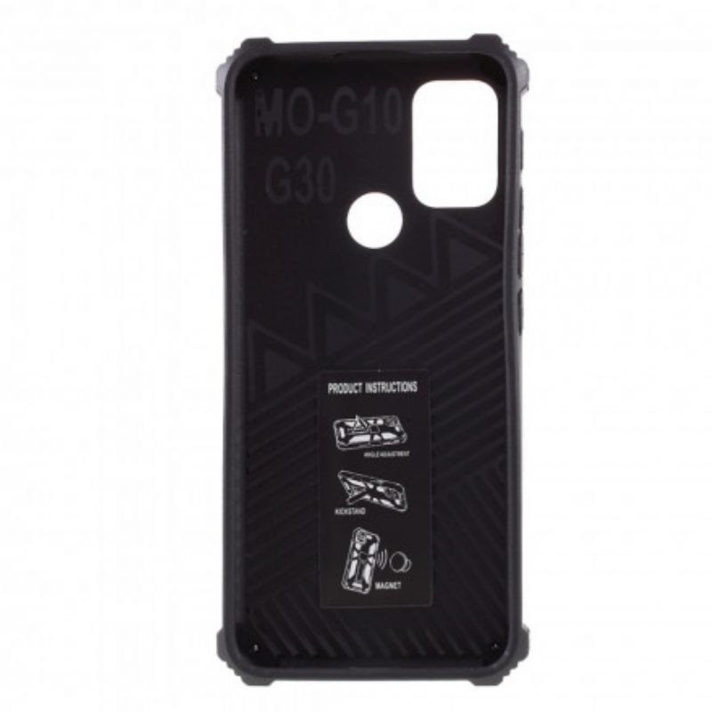 Kuori Moto G10 / G30 Bicolor Irrotettava Tuki