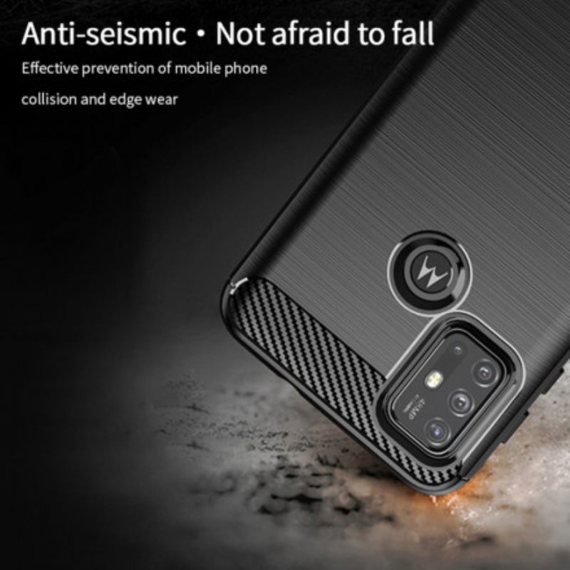 Kuori Moto G10 / G30 Harjattu Hiilikuitu Mofi