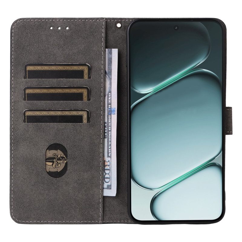 Kotelot Oneplus 15r Rfid-suojattu Mokkanahkaefekti