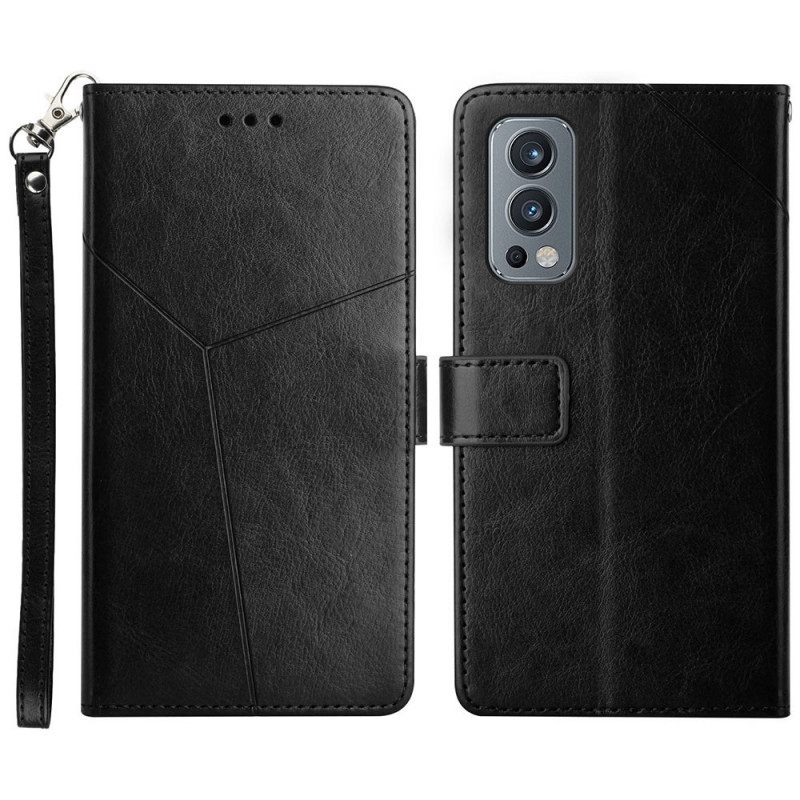 Flip Case OnePlus Nord 2 5G Style Leather Geo Y Design