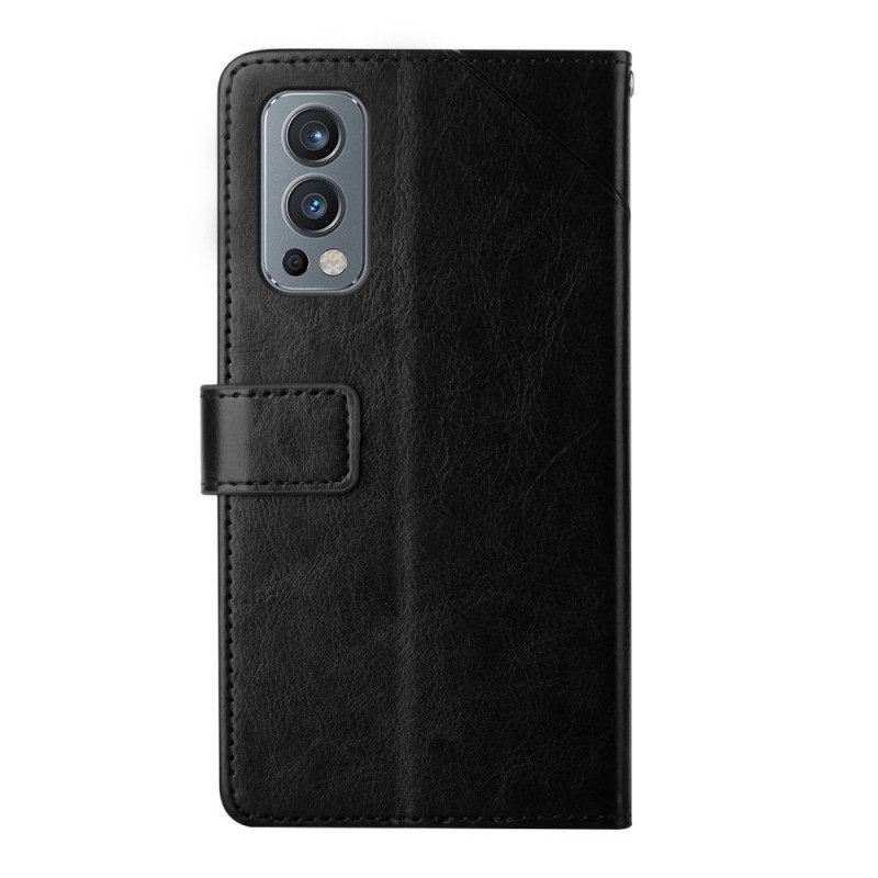 Flip Case OnePlus Nord 2 5G Style Leather Geo Y Design