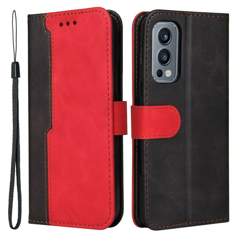 Kotelot OnePlus Nord 2 5G Värillinen Kaksisävyinen Keinonahka