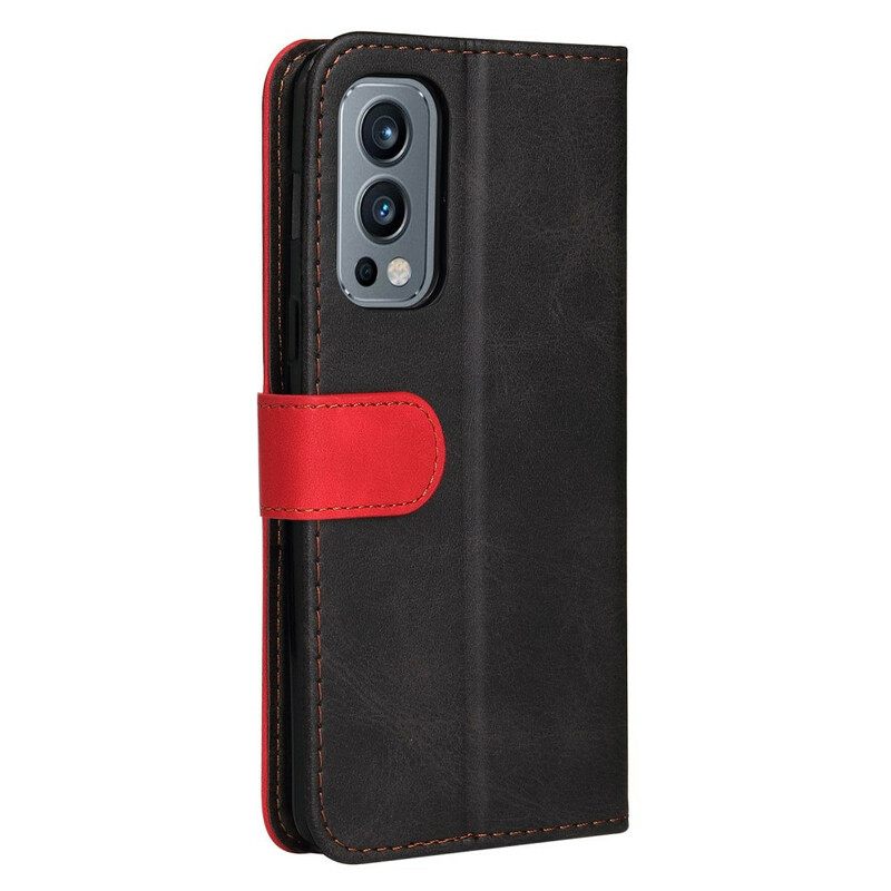 Kotelot OnePlus Nord 2 5G Värillinen Kaksisävyinen Keinonahka