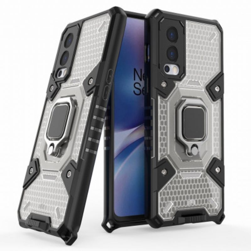 Kuori OnePlus Nord 2 5G Honeycomb Renkaalla
