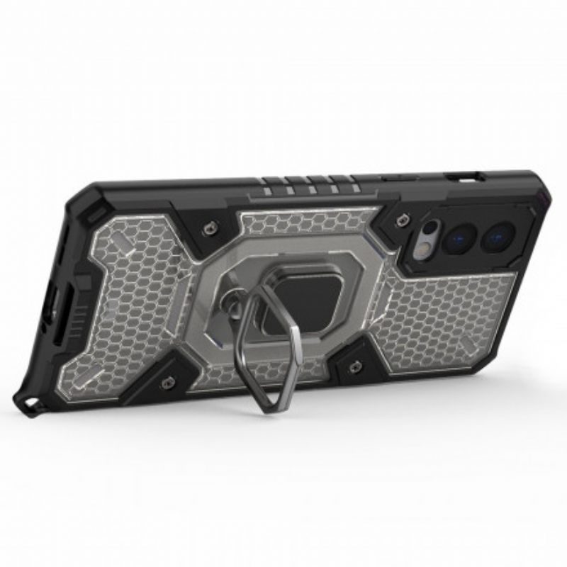 Kuori OnePlus Nord 2 5G Honeycomb Renkaalla
