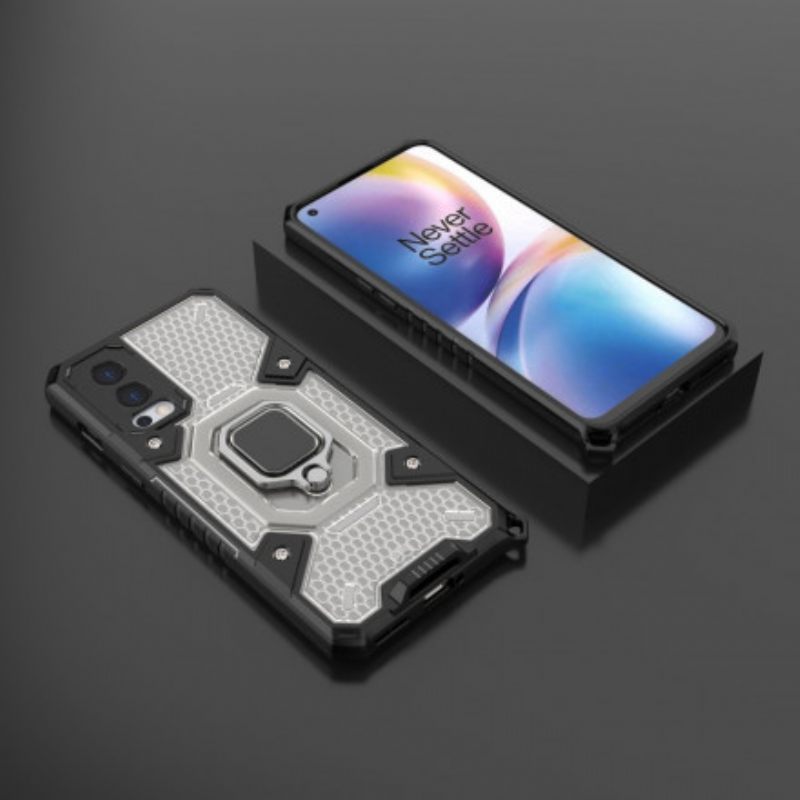 Kuori OnePlus Nord 2 5G Honeycomb Renkaalla