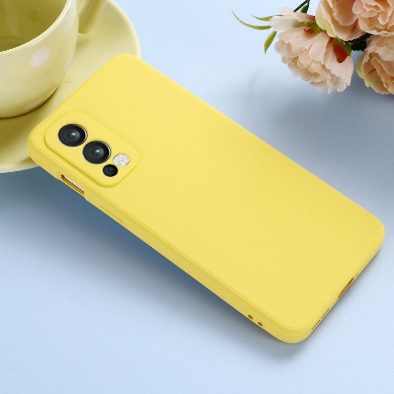 Kuori OnePlus Nord 2 5G Nestemäinen Silikoni Kaulanauhalla
