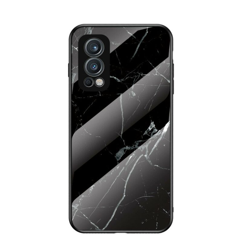 Kuori OnePlus Nord 2 5G Tempered Glass Marble Colors