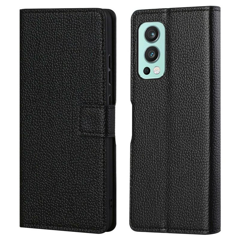 Nahkakotelo OnePlus Nord 2 5G Litchi Grain Leather Effect