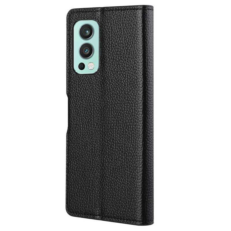 Nahkakotelo OnePlus Nord 2 5G Litchi Grain Leather Effect