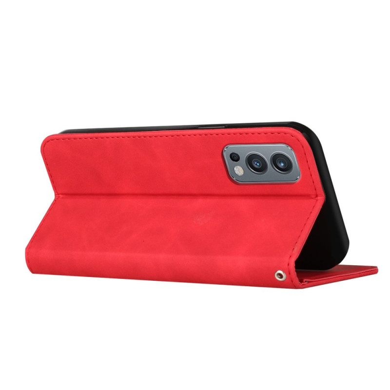 Puhelinkuoret OnePlus Nord 2 5G Kotelot Flip Style Leather S-design