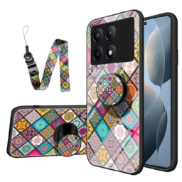 Kuori Poco X6 Pro 5g Patchwork-tuki Ja -hihna