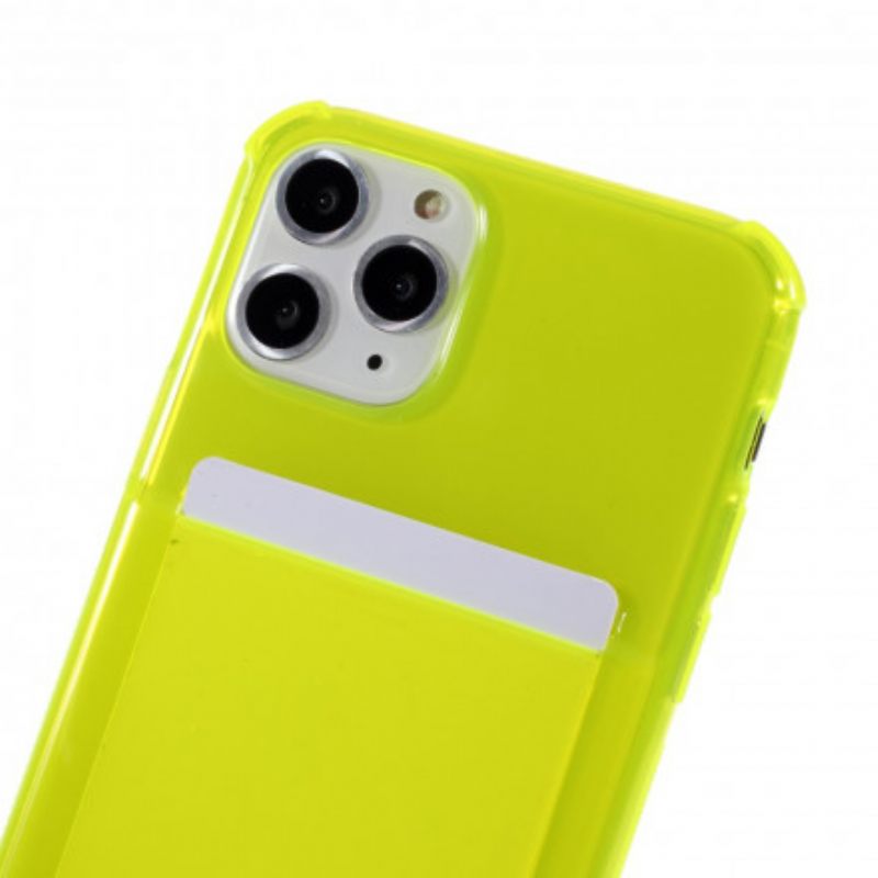 Kuori iPhone 11 Pro Kiristysnyörillä Johto Ja Korttipidike