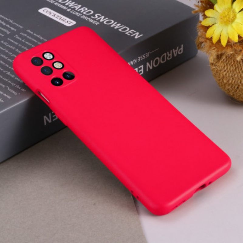Kuori OnePlus 8T Nestemäinen Silikoni Kaulanauhalla