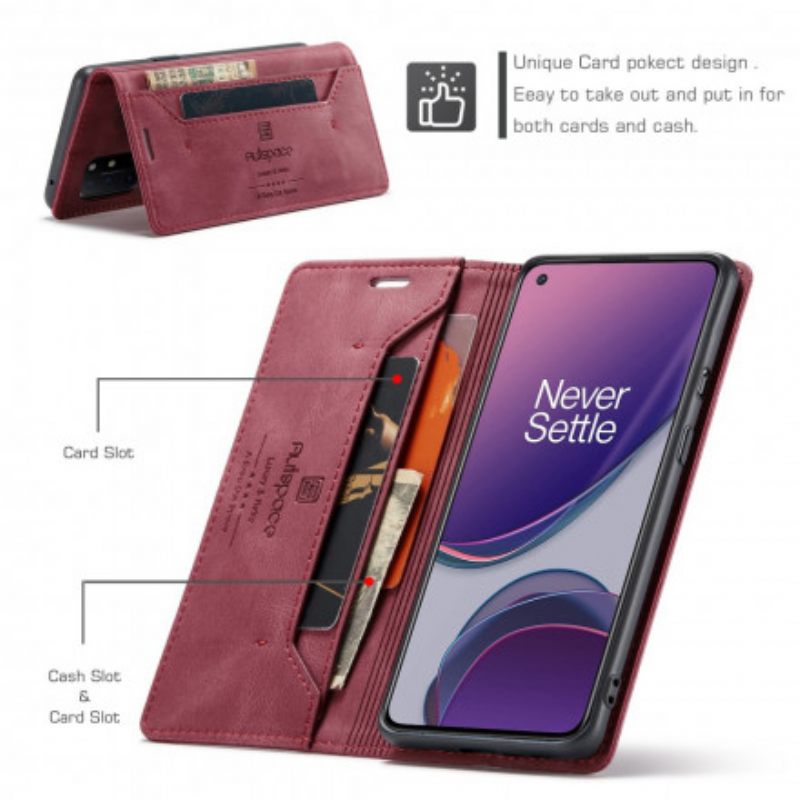 Puhelinkuoret OnePlus 8T Kotelot Flip Autspace Rfid-sarja