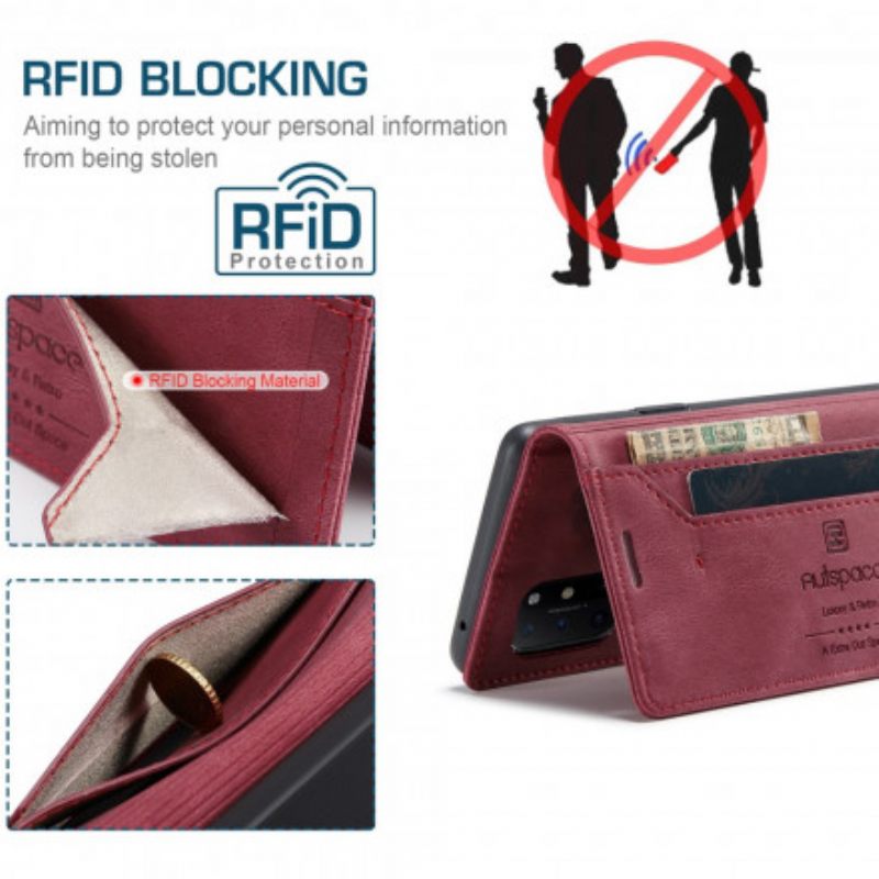 Puhelinkuoret OnePlus 8T Kotelot Flip Autspace Rfid-sarja