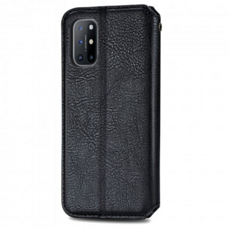 Puhelinkuoret OnePlus 8T Kotelot Flip Diamond Texture Leather Effect
