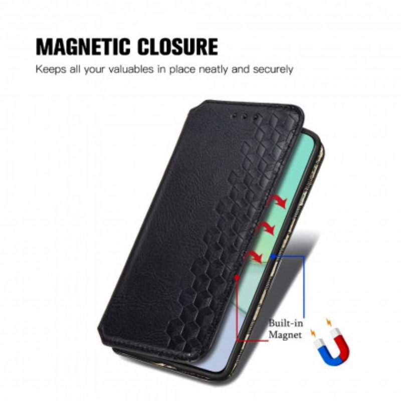 Puhelinkuoret OnePlus 8T Kotelot Flip Diamond Texture Leather Effect
