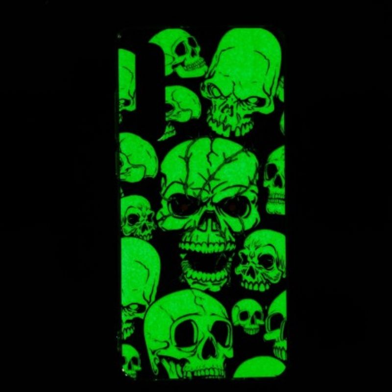 Case Huawei P30 Varoitus Fluoresoivat Pääkallot